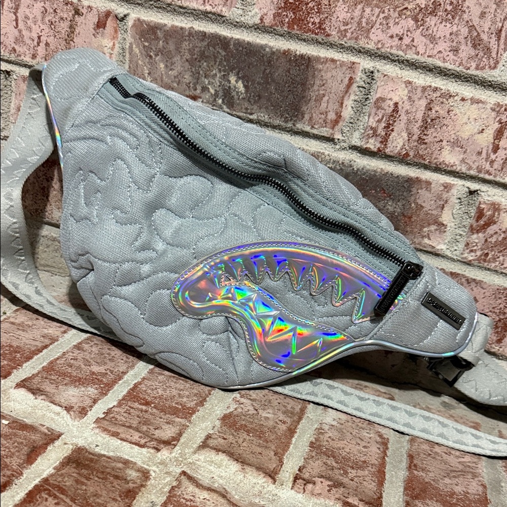 Sprayground Textured Fanny Pack with Holographic Detail - Picture 2 of 10